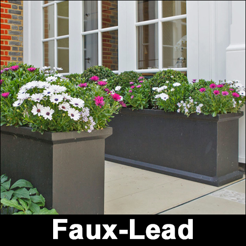 Faux Lead Garden Pots and Planters