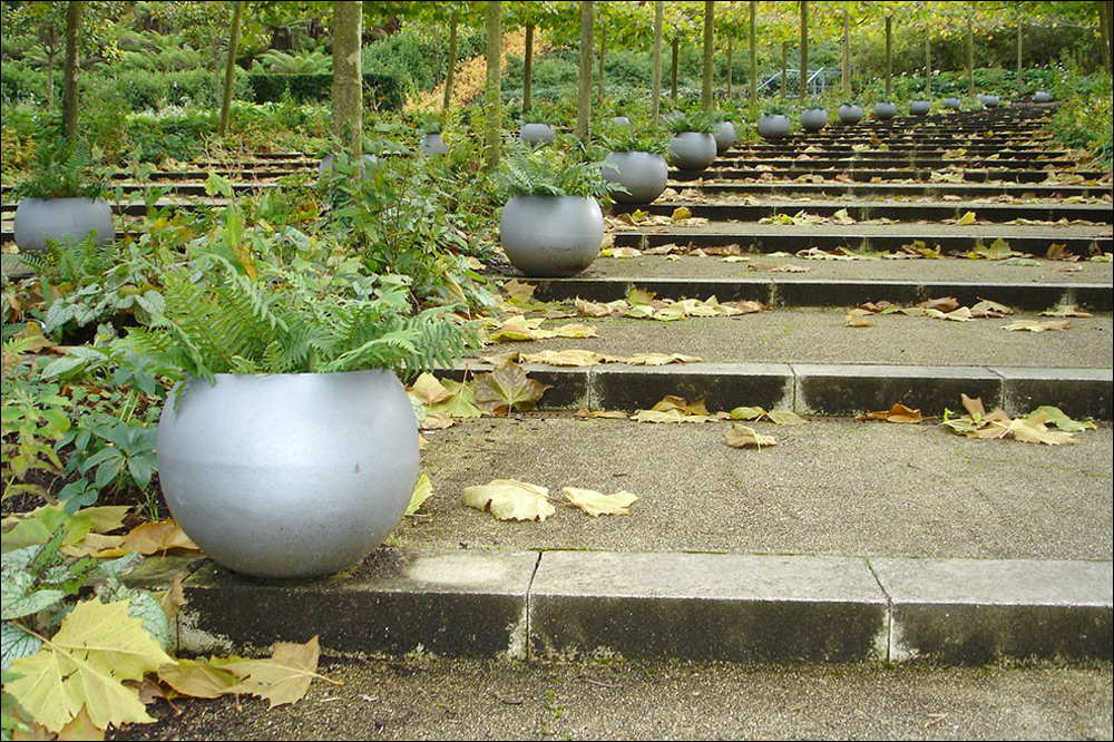 Faux-Lead Garden Planters