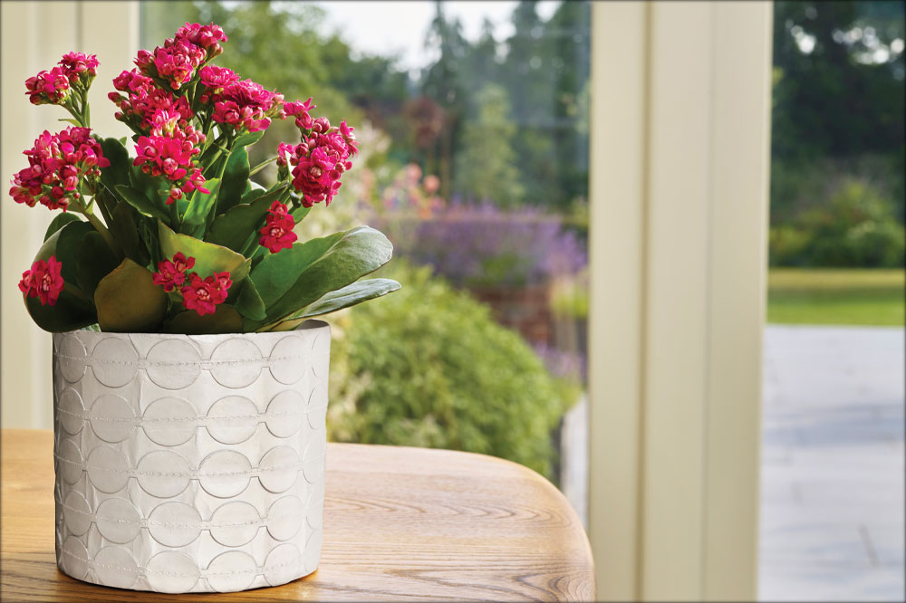 Green Hause Stockholm White Cylinder Paper Pot Cover