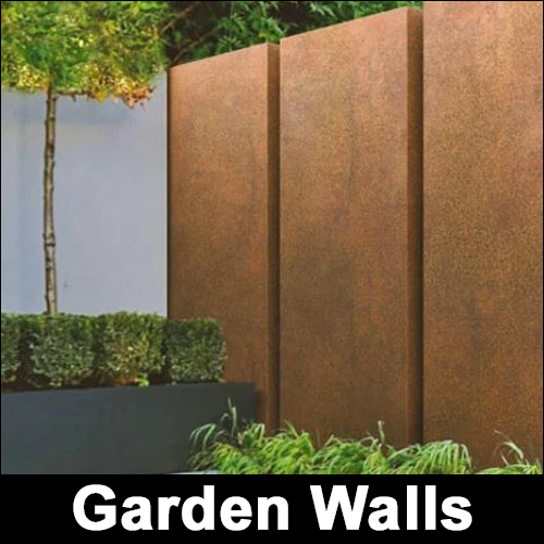 Corten Steel Garden Walls