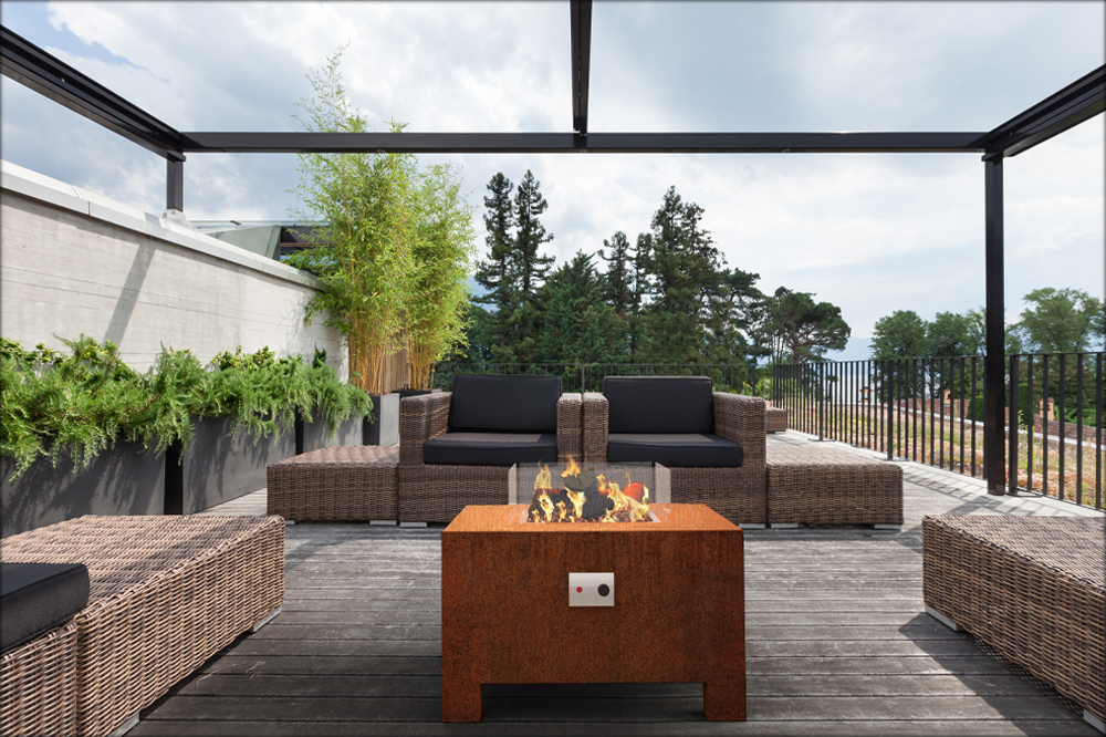 ADEZZ Corten Gas Fired Table