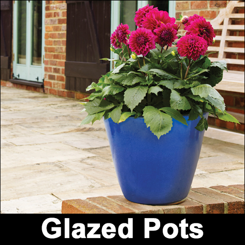 Glazed Terracotta Garden Pots