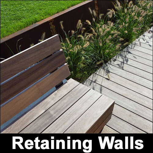 Corten Steel Retaining Walls