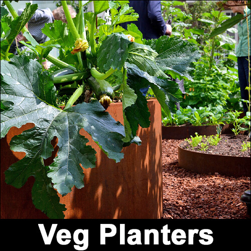 Corten Steel Vegetable Planters