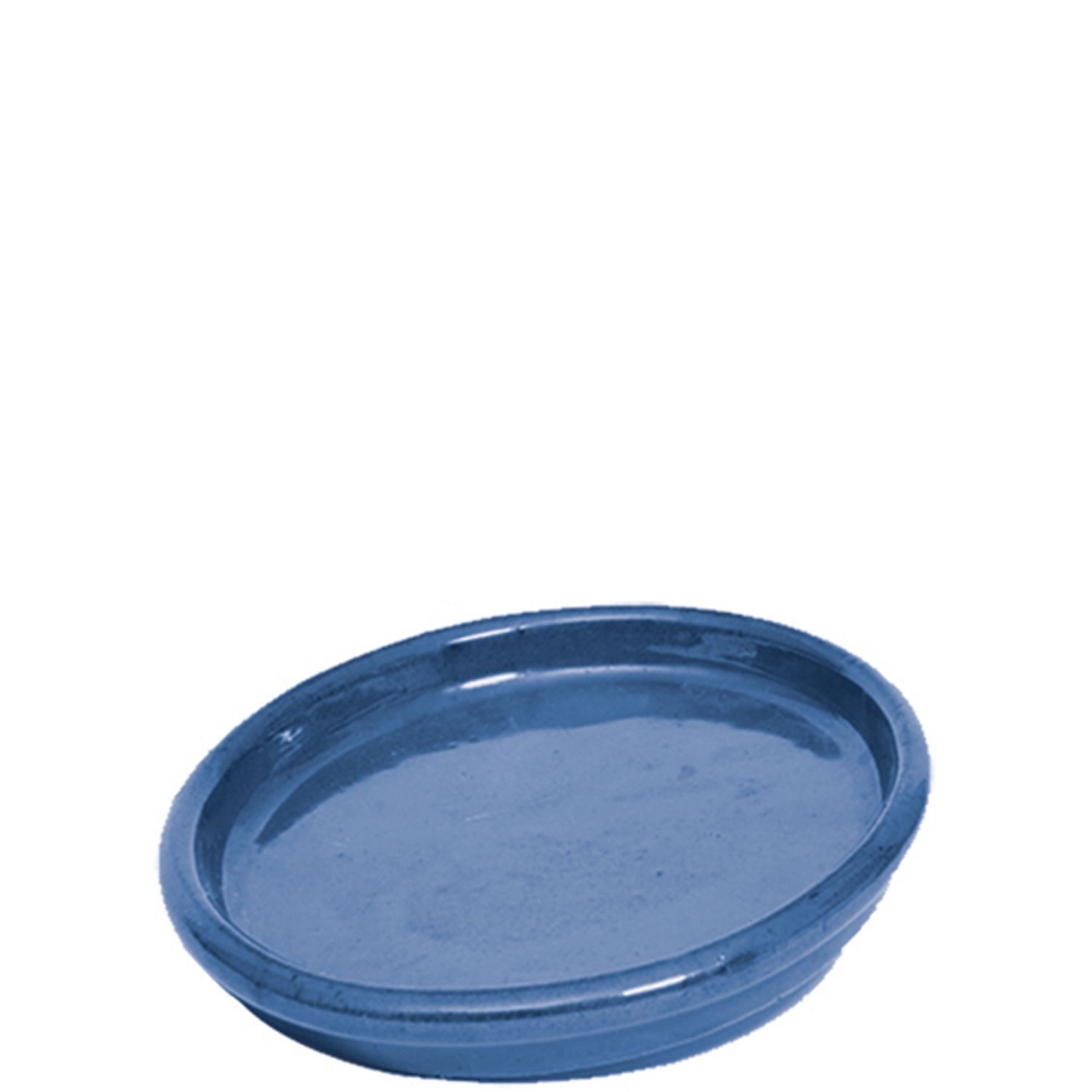 .HandThrown Blue Glazed Terracotta Saucer (4 sizes) SGB Riverhill
