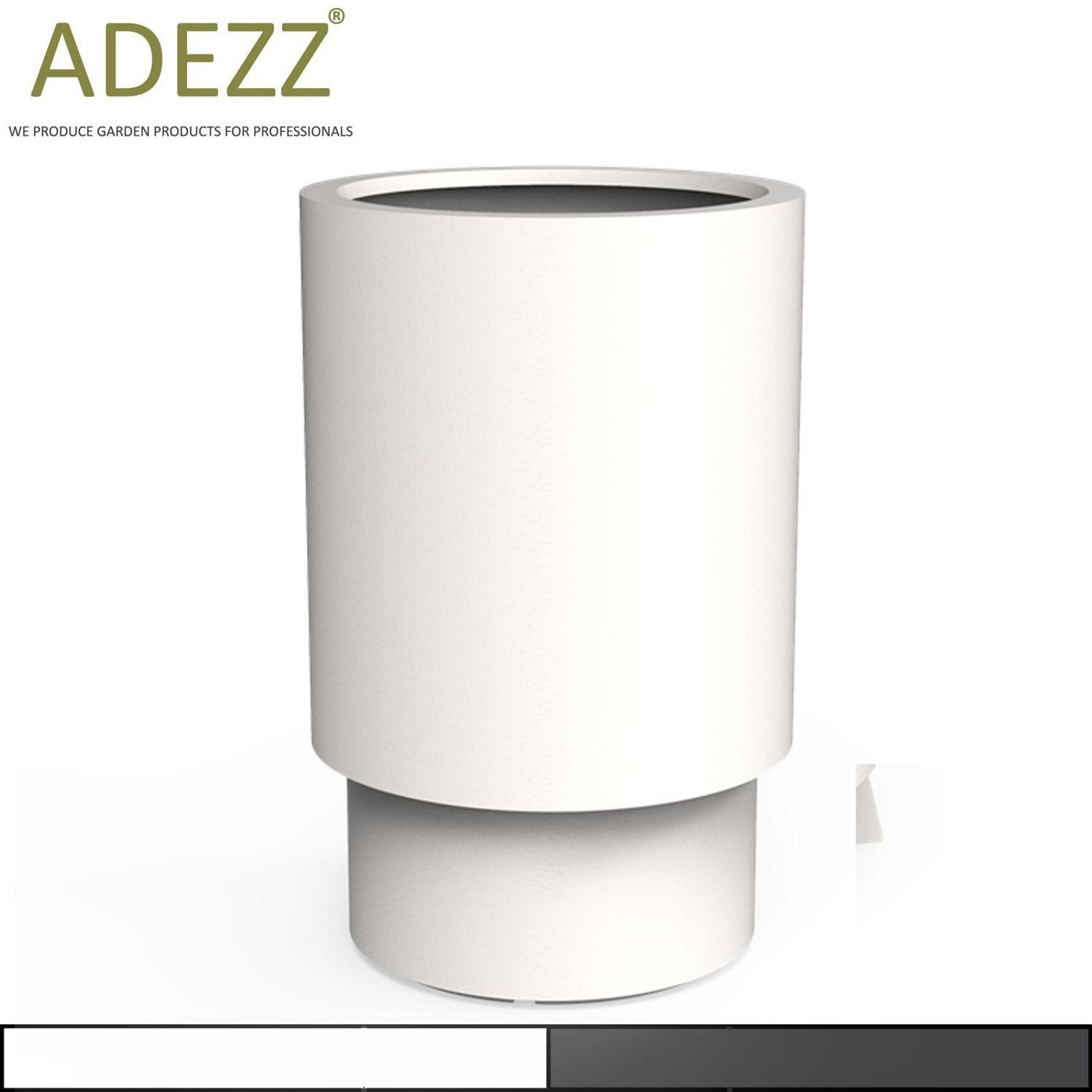 More Than Pots ADEZZ Aluminium tall round EXTEND Planter