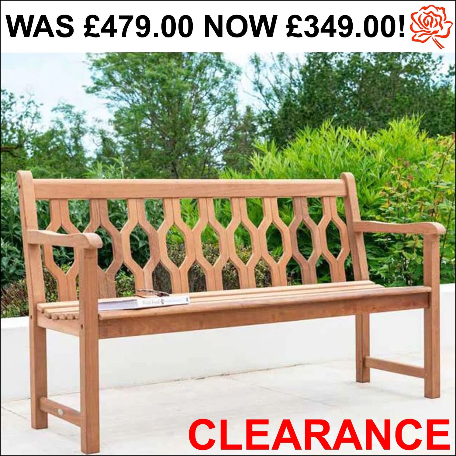 Clearance Alexander Rose Garden Bench Priced To Clear: Alexander